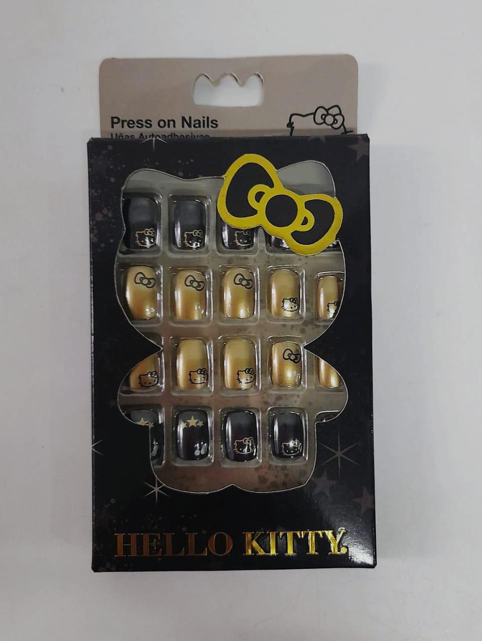 Set de Uñas Postizas en Cajita Hello Kitty