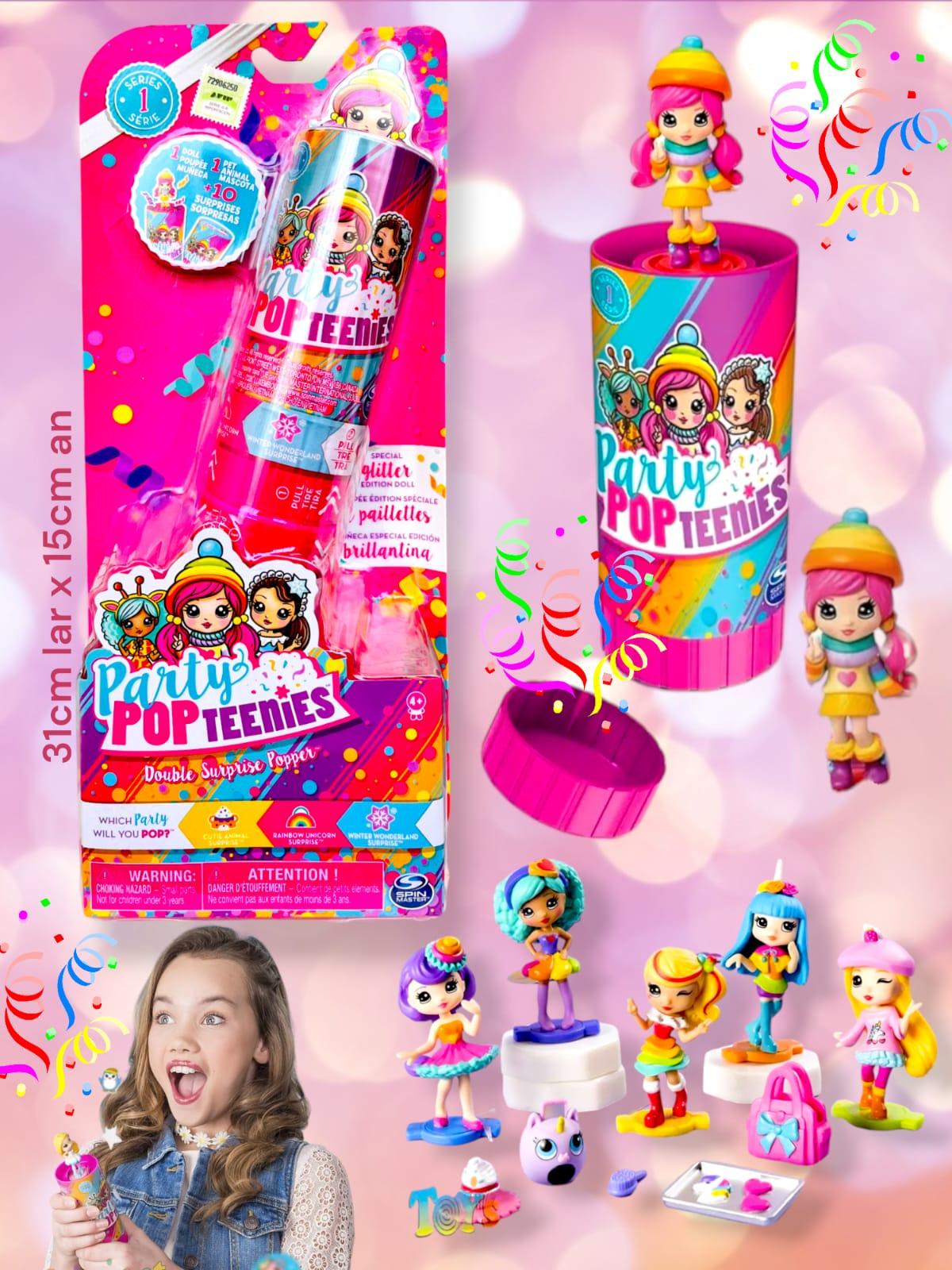 PARTY POPTEENIES X2 2TUBOS 1Muñeca + Accesorios 
