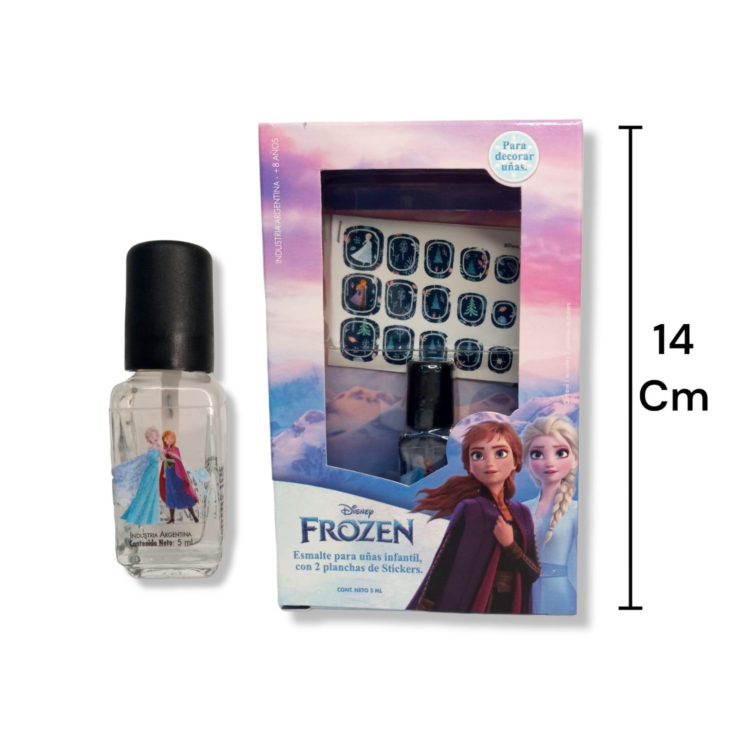 Esmalte + Stickers para uñas  FROZEN en cajita