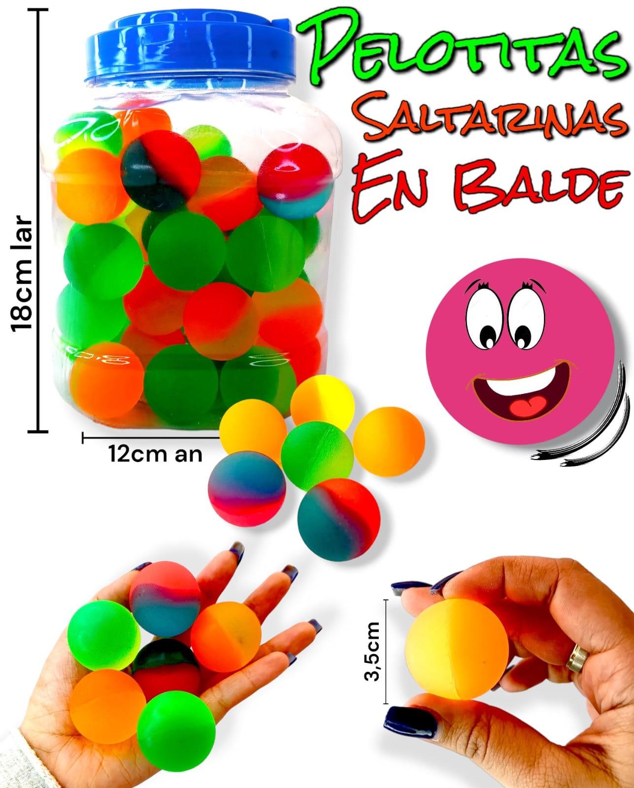 Pelotitas Saltarina 3,5 cm - 2 Colores en BALDE
