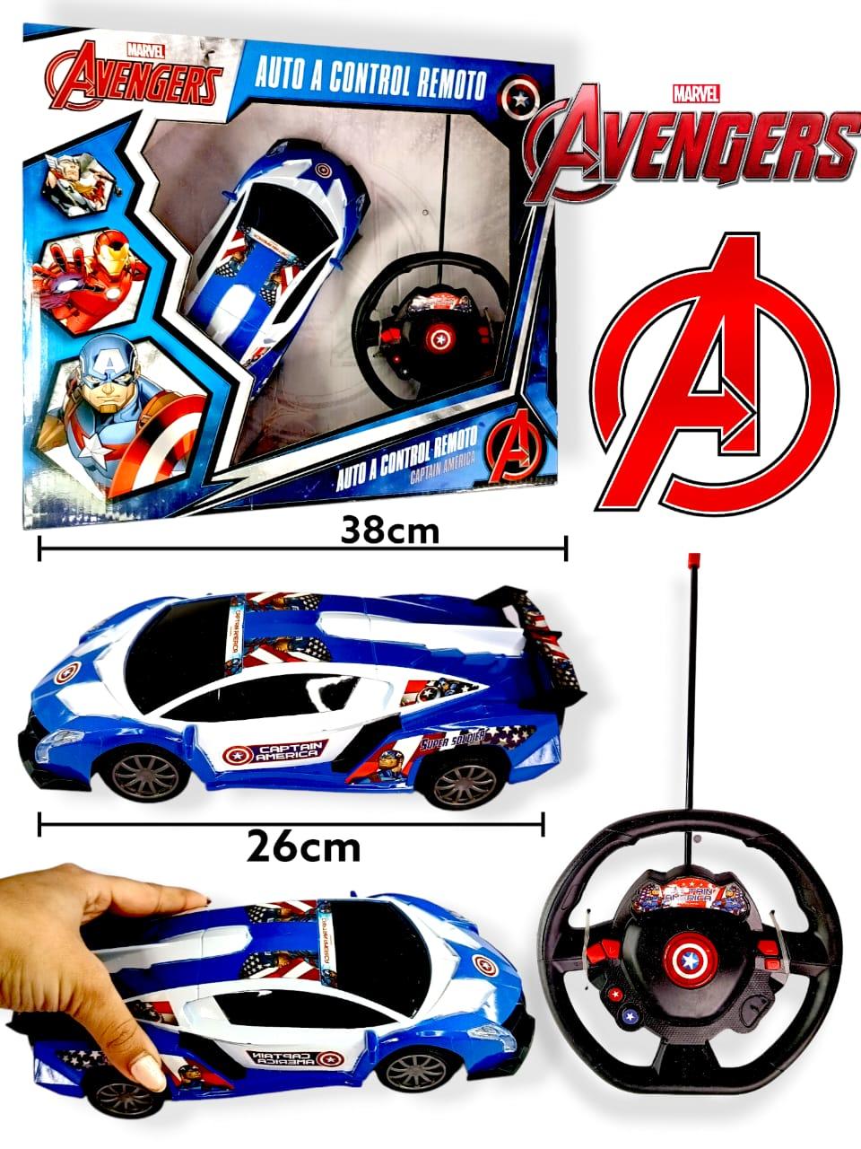 AUTO A CONTRO REMOTO - CAPITAN AMERICA - MARVEL AVENGERS