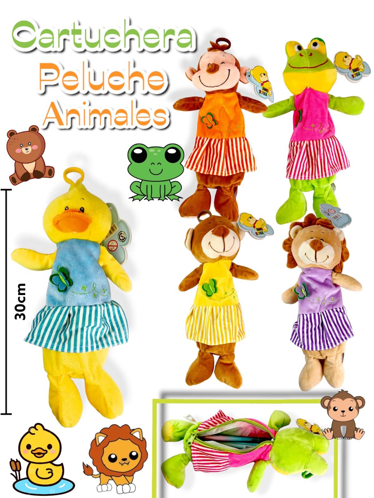 CARTUCHERA Peluches Animales 5 Modelos 30 Cm SURTIDOS