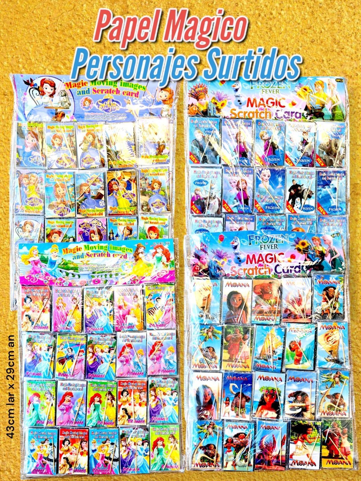 Papel Magico Personajes Surtidos