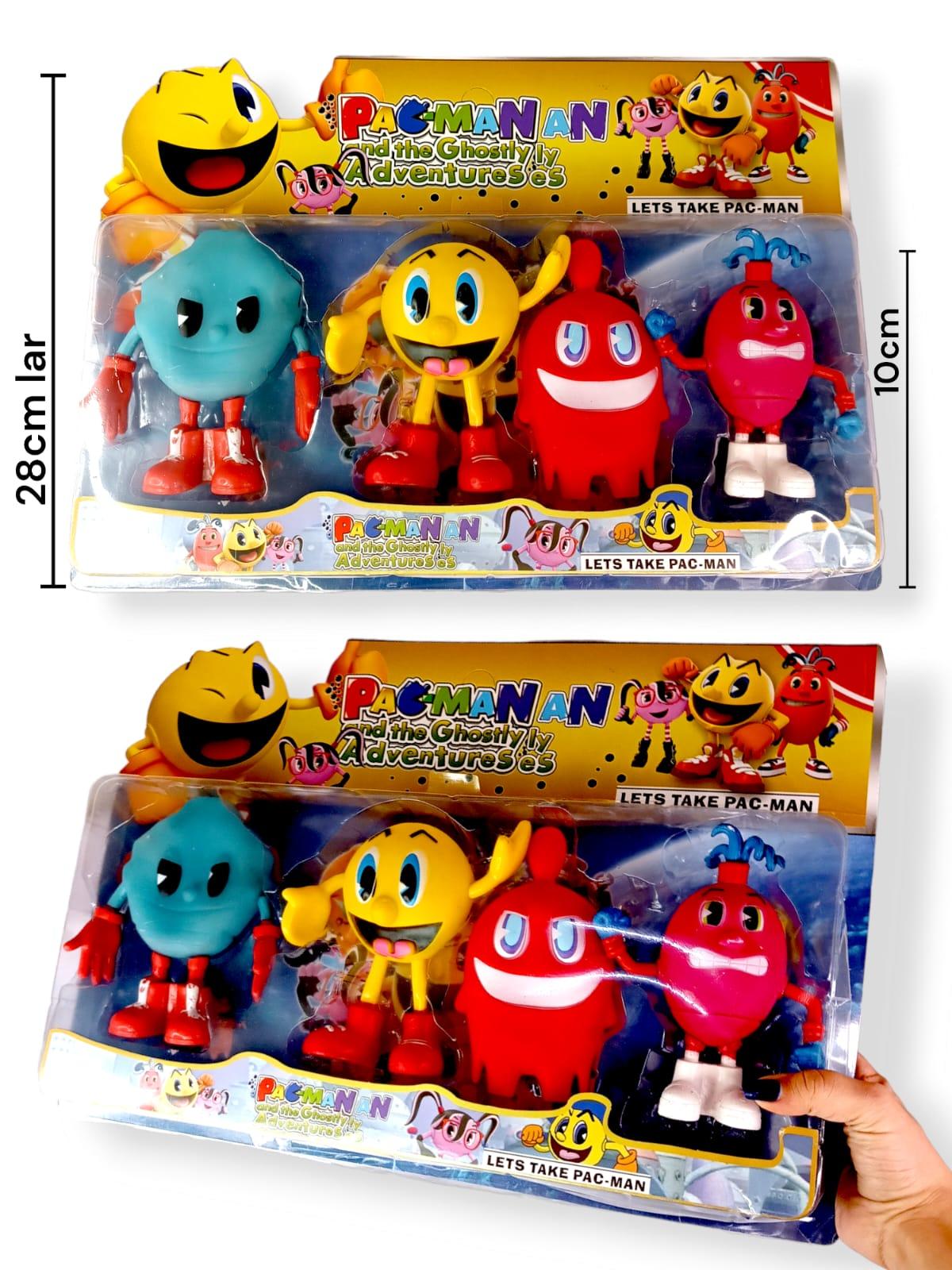 Blister Con Munecos PacMan x 4