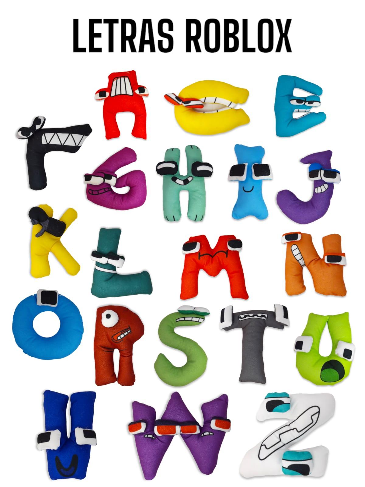 Peluche Letra Alphabet Lore Roblox con Relieve