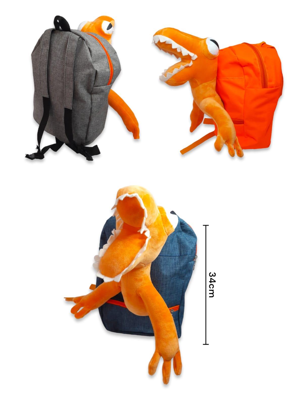 Mochila con Peluche Orange Rainbow Friends 34cm
