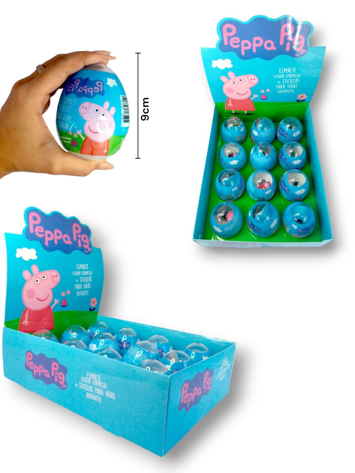 HUEVO mediano Peppa pig Esmalte + Stickers