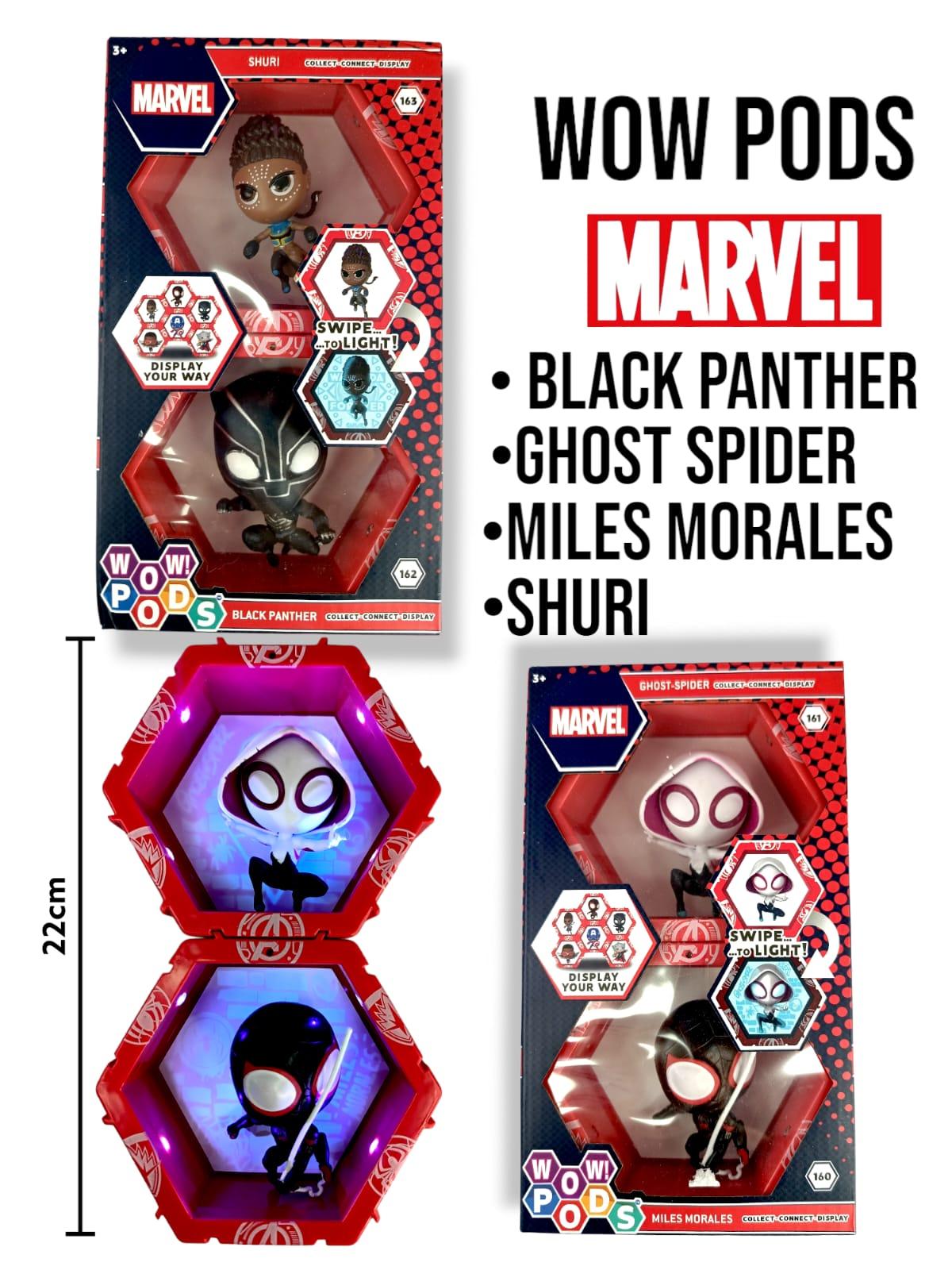 Par Wow Pods Con luz Personajes Marvel