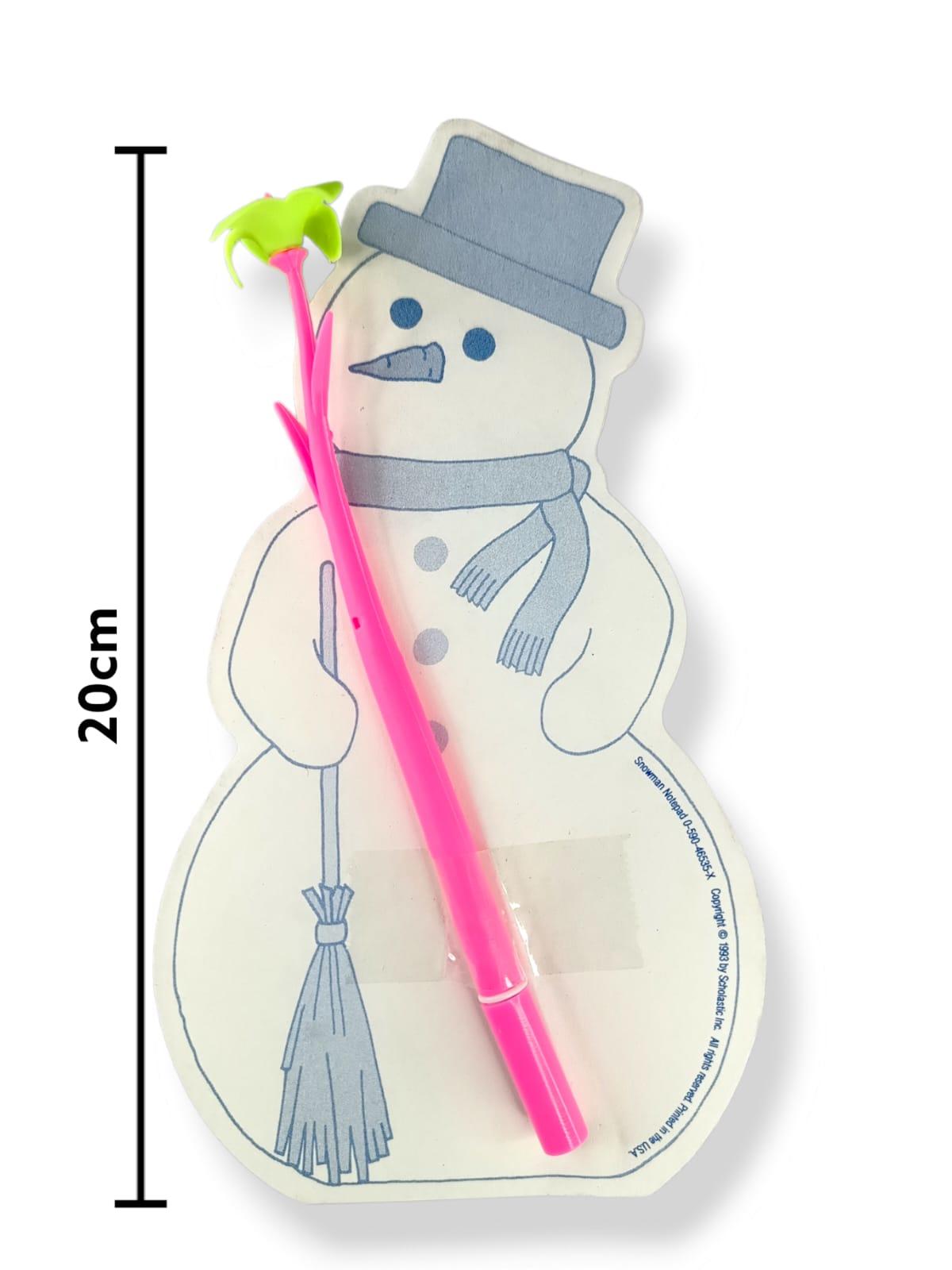 Anotador + lapicera Copo de Nieve 20cm
