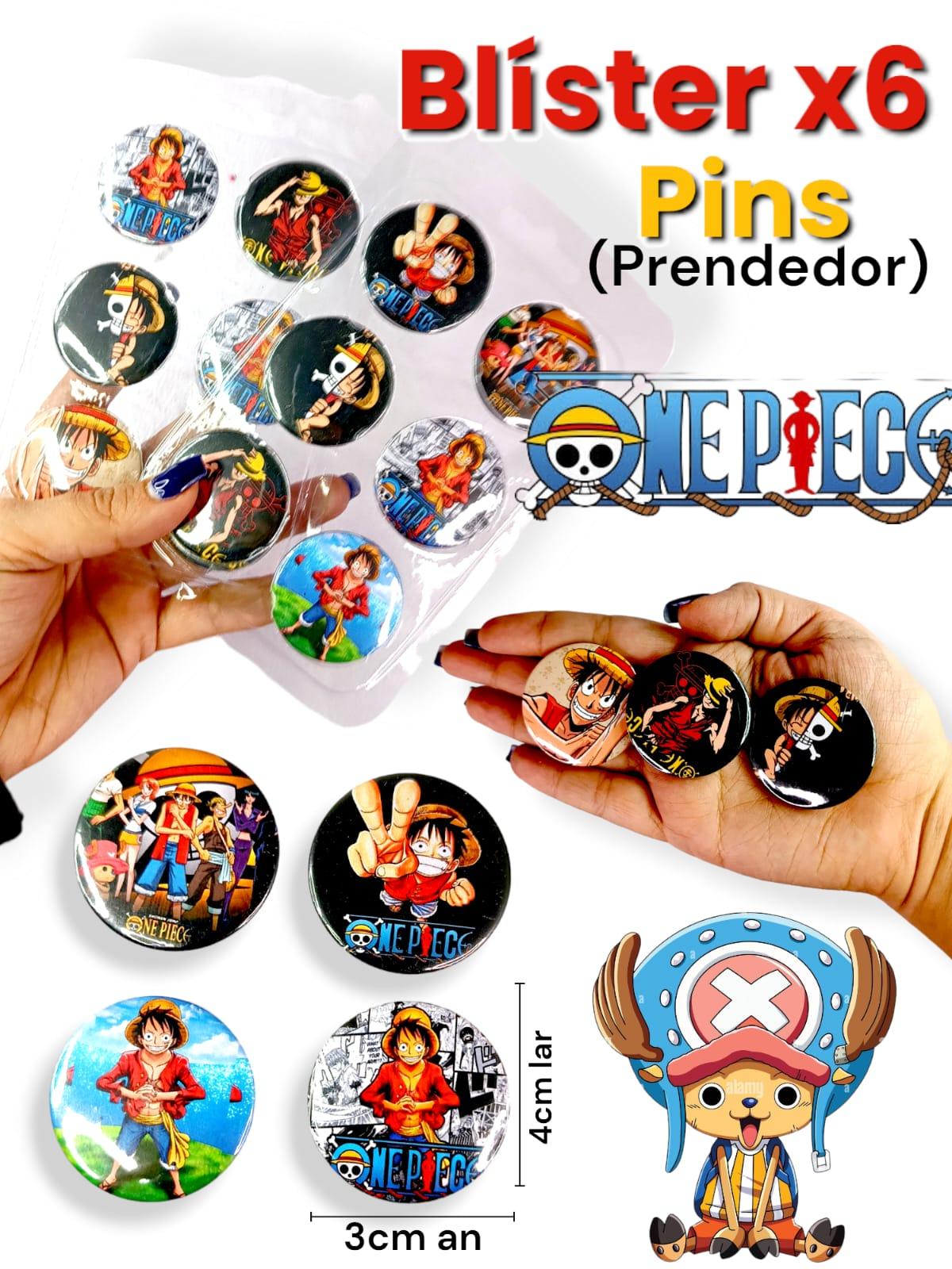 Blister de 6 PINS (Prendedor) ONEPIECE