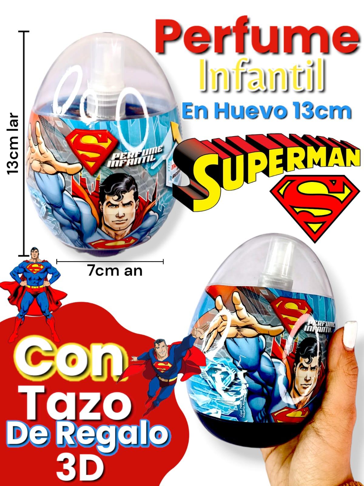 Perfume Infantil en Huevo SUPERMAN 13cm