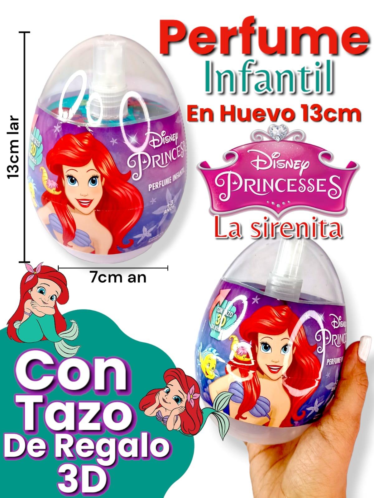 Perfume Infantil En Huevo grande PRINCESAS ( LA SIRENITA ) 13cm