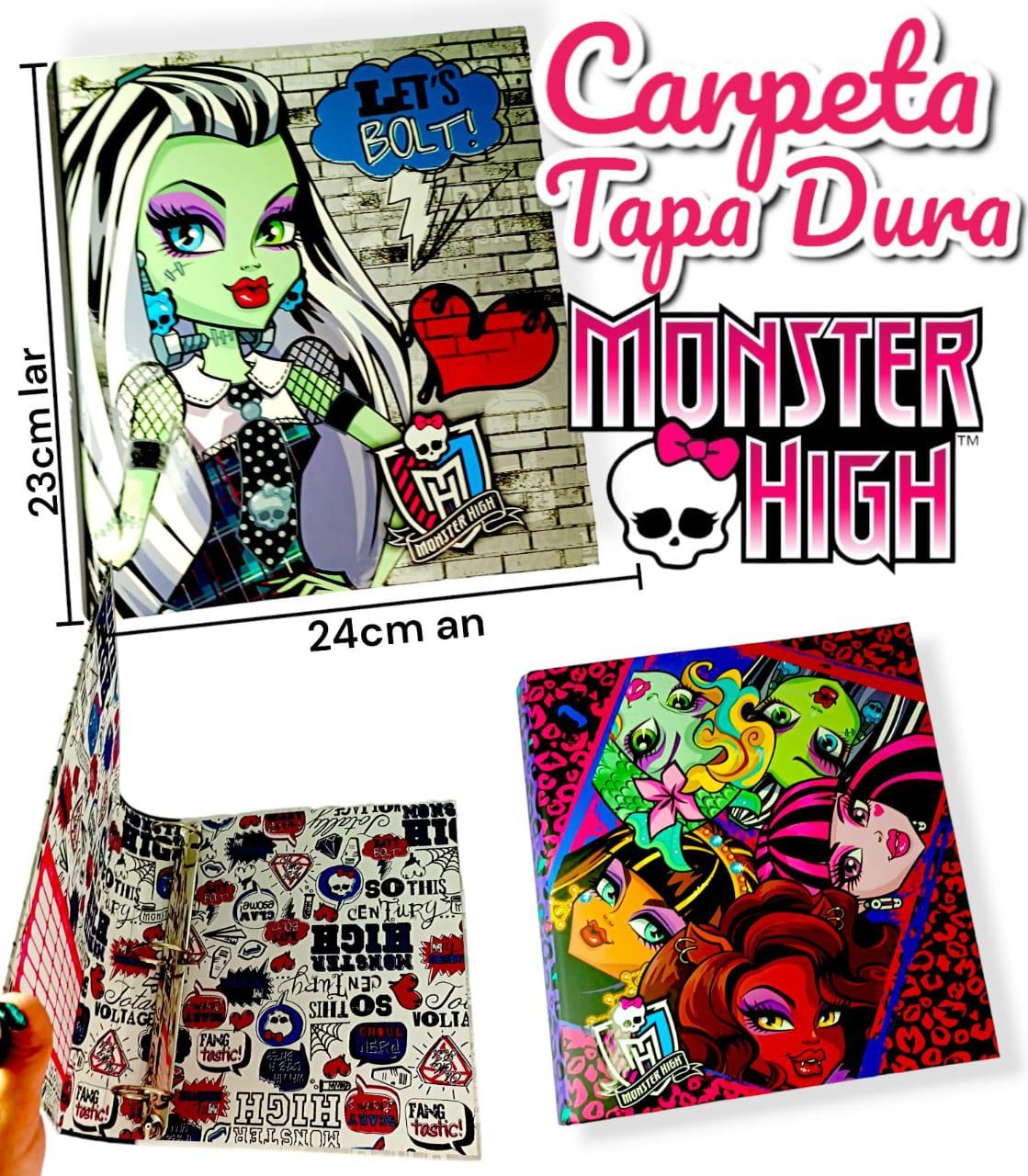 Carperta Tapa Dura MONSTER HIGH 3 x 40