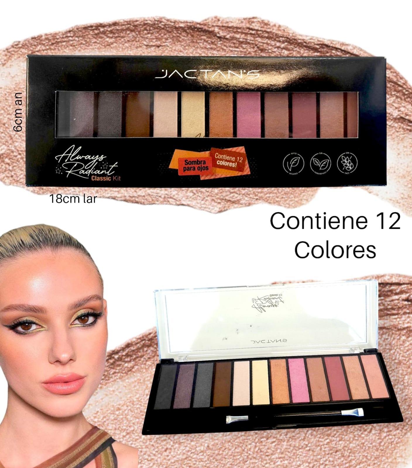 Paleta de Sombras x 12 colores  Classic Kit