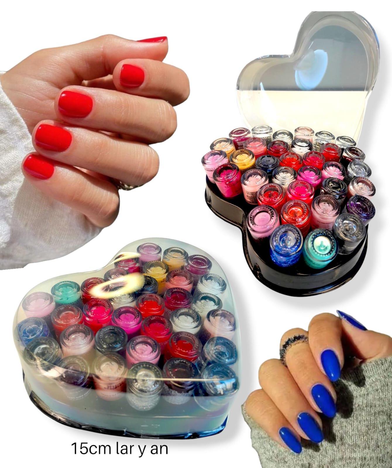 Esmalte mini en Caja Forma Corazon
