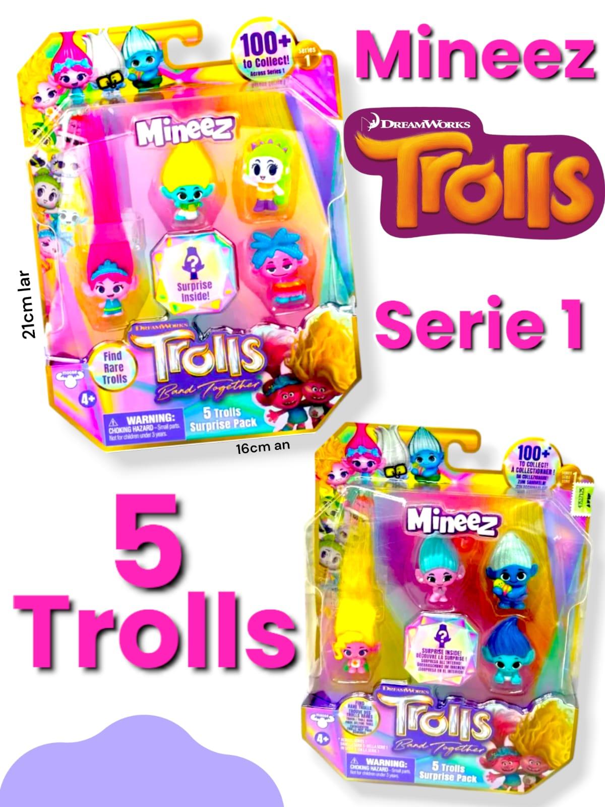 Set Munecos Trolls Tapimovil X5 Figuras Coleccionables