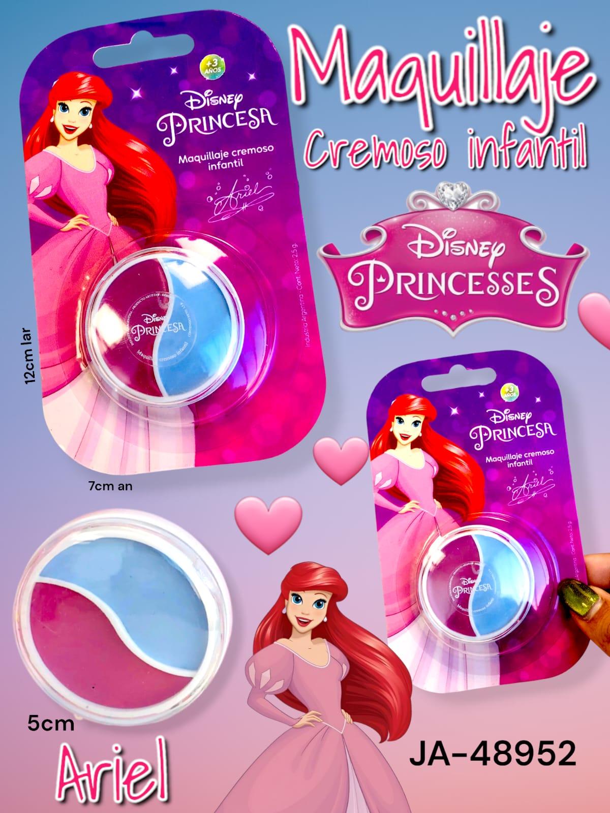 Maquillaje Cremoso Infantil En Blister PRINCESAS ARIEL