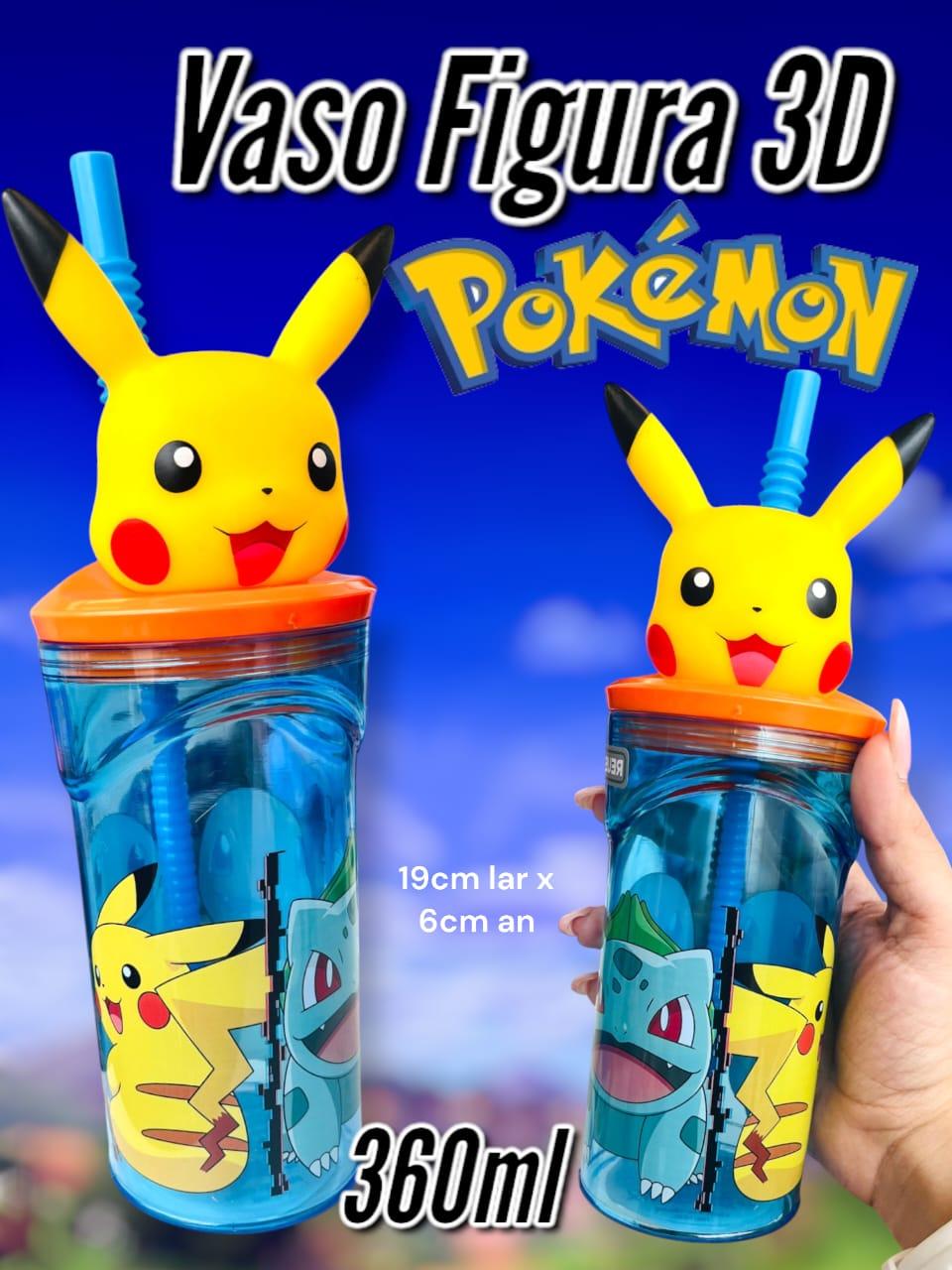 Vaso Figura 3D Pokemon 360ml