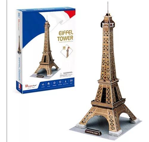 Cubic Fun Rompecabeza 3D Torre Eiffel - Paris (39 Piezas )