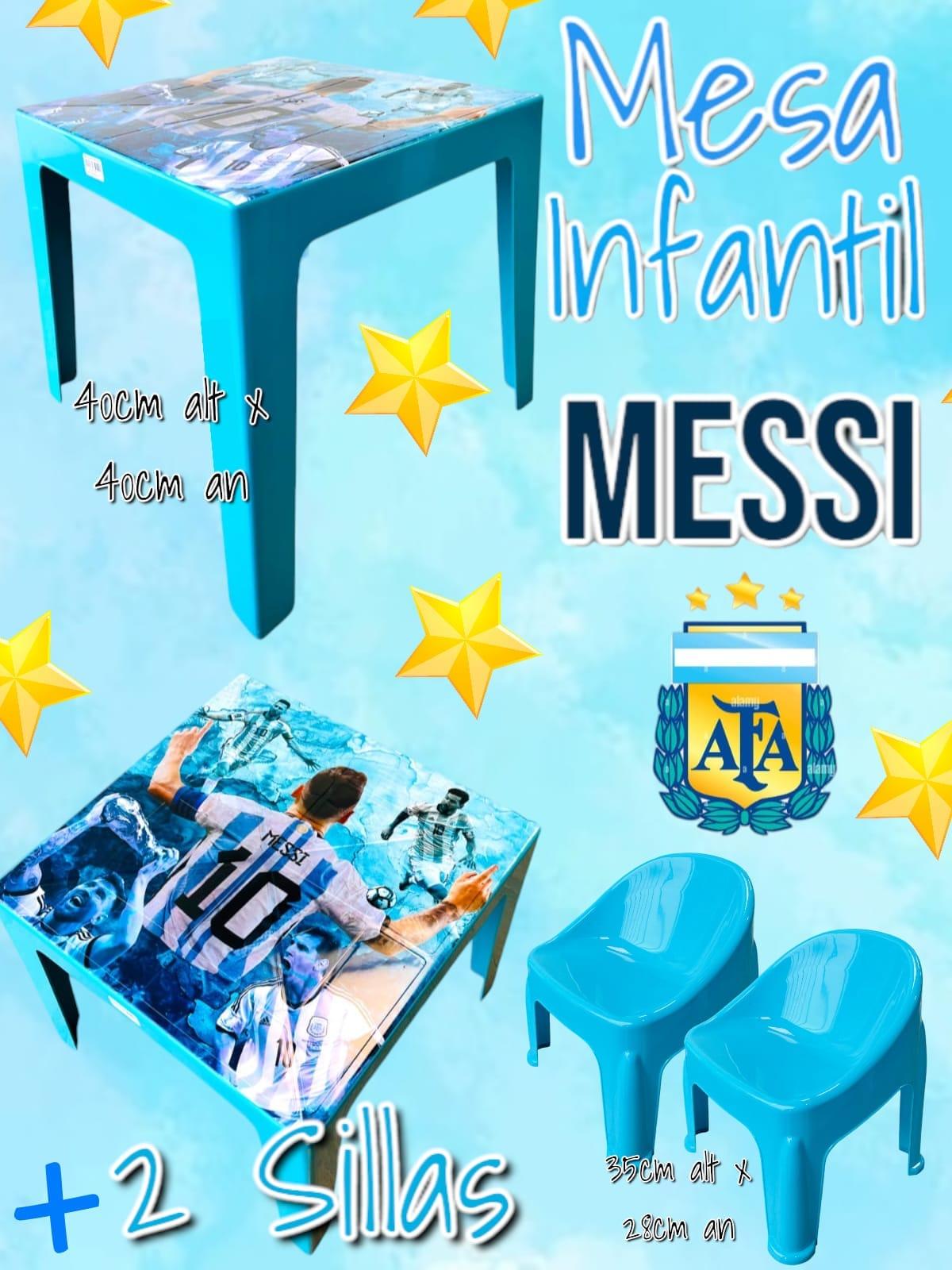 Mesa Infantil + 2 Sillas MESSI