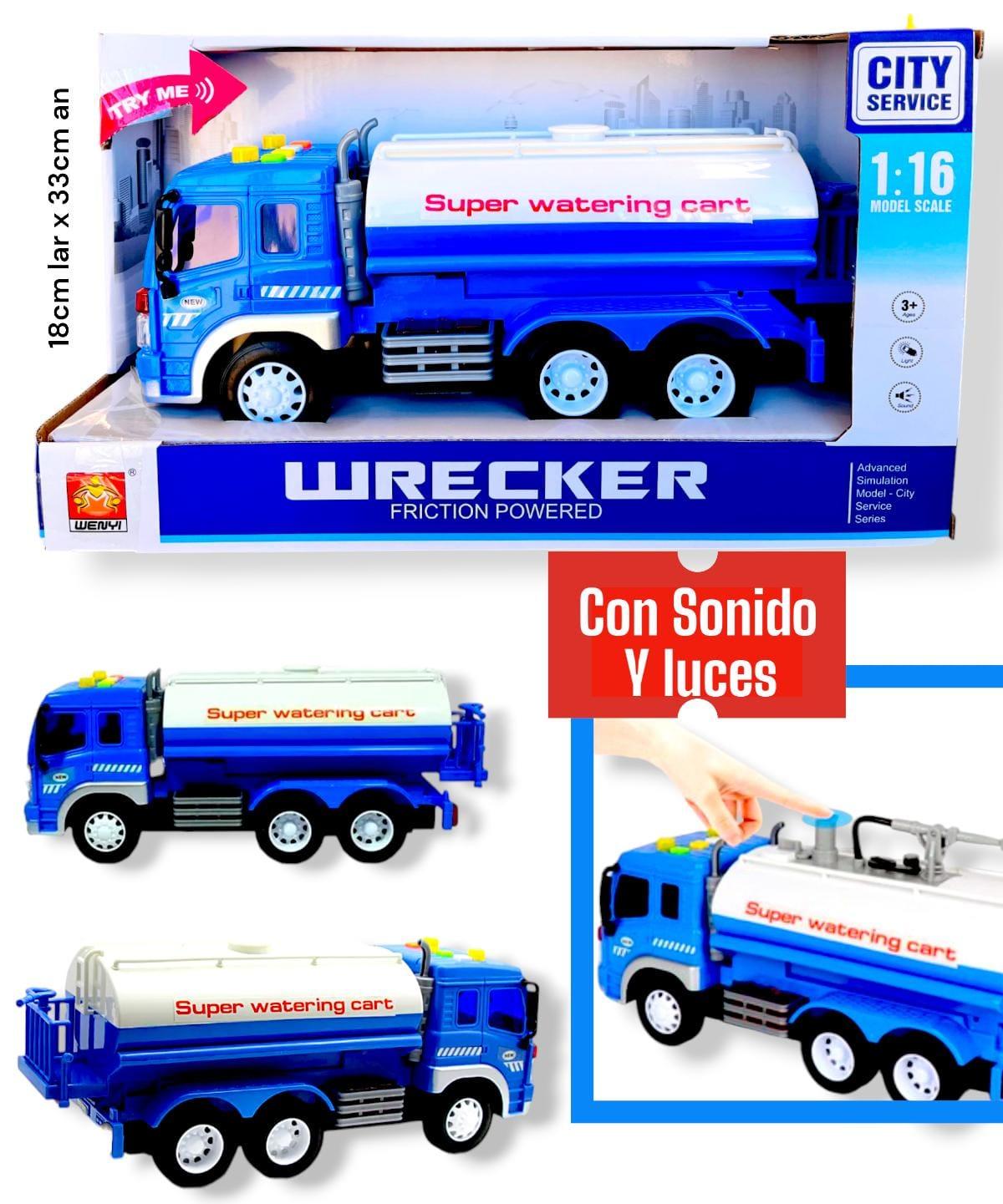 CAMION TOYLAND CISTERNA FRICCION C/LUZ Y SONIDO EN CAJA