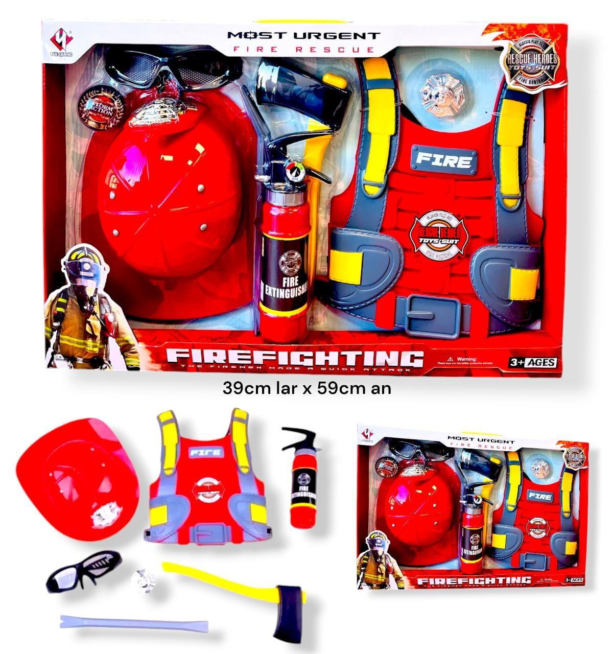 SET BOMBERO TOYLAND FIRE FIGHTING EN CAJA CON ACCESORI