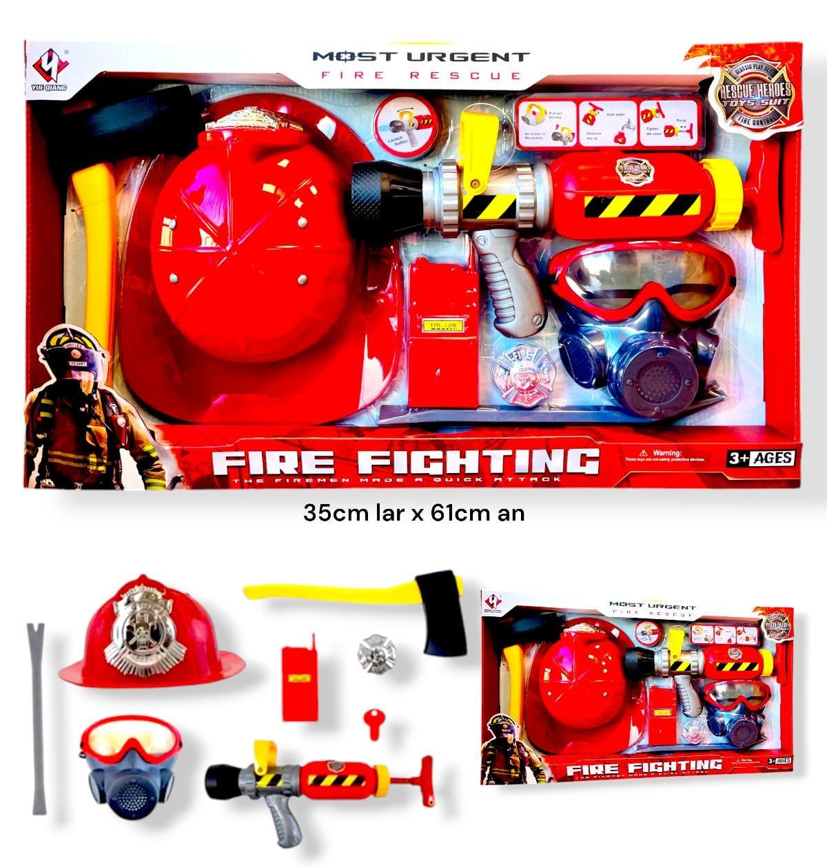 SET BOMBERO TOYLAND FIRE FIGHTING EN CAJA CON ACCESORI