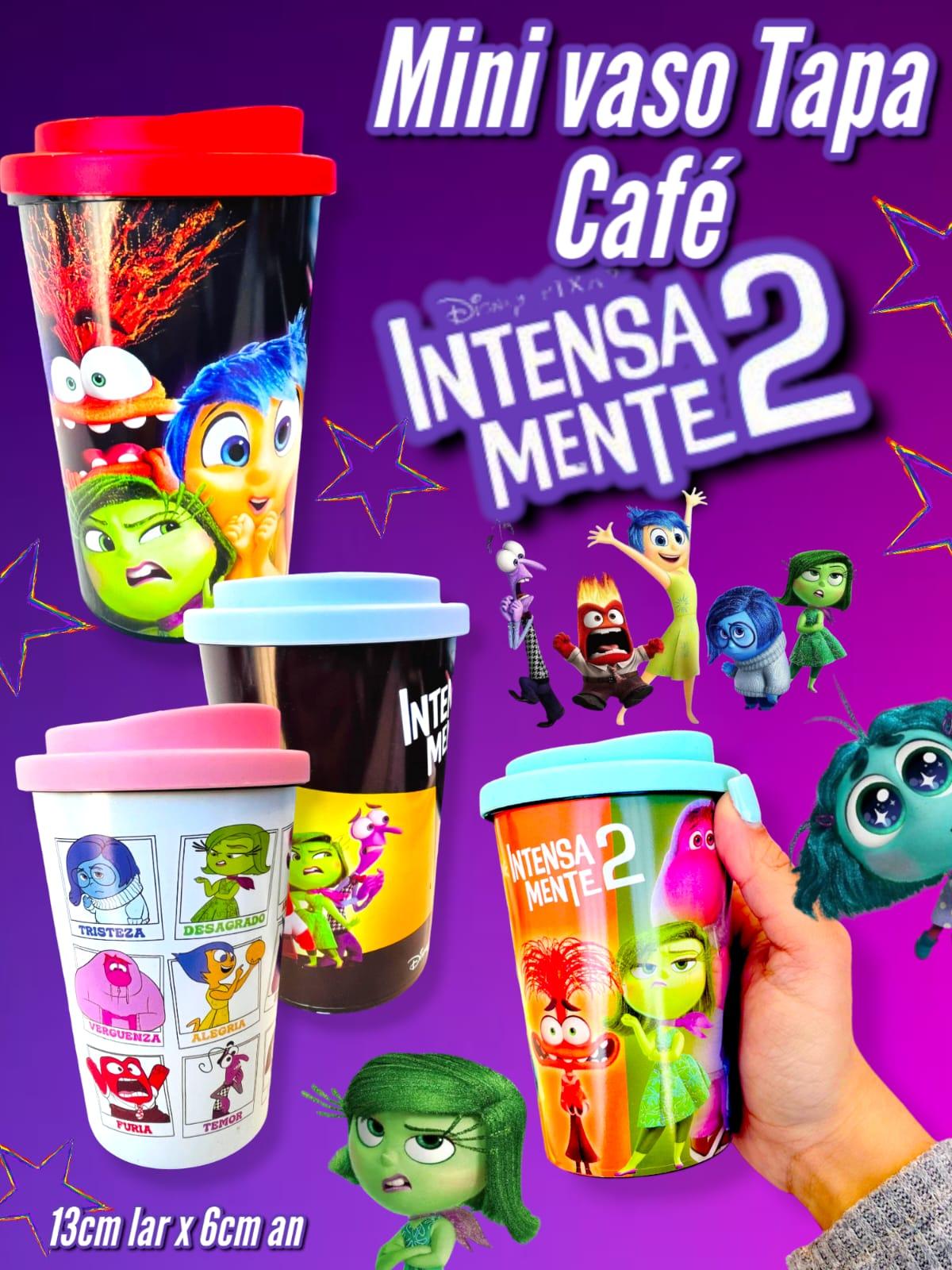 Vaso termico doble capa mediano Tapa Cafe INTENSAMENTE 2 290cc