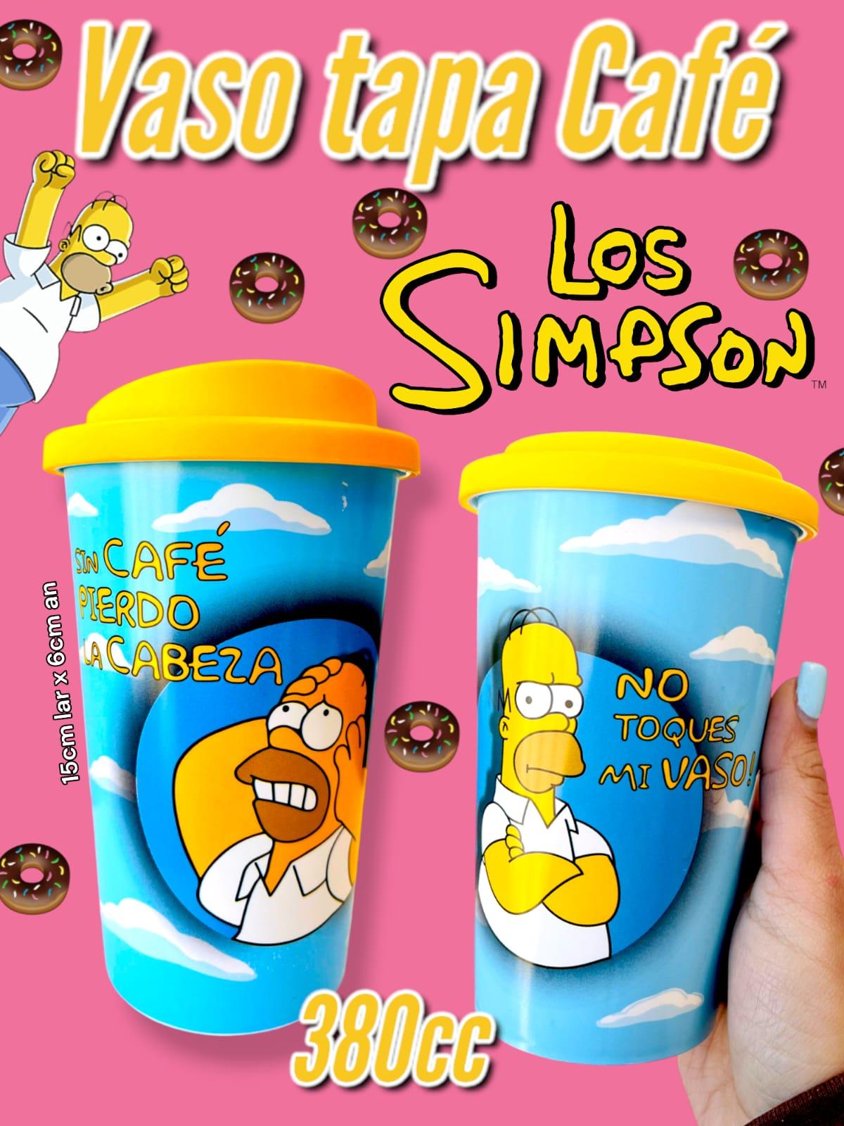 Vaso Tapa Cafe LOS SIMPSON  380cc