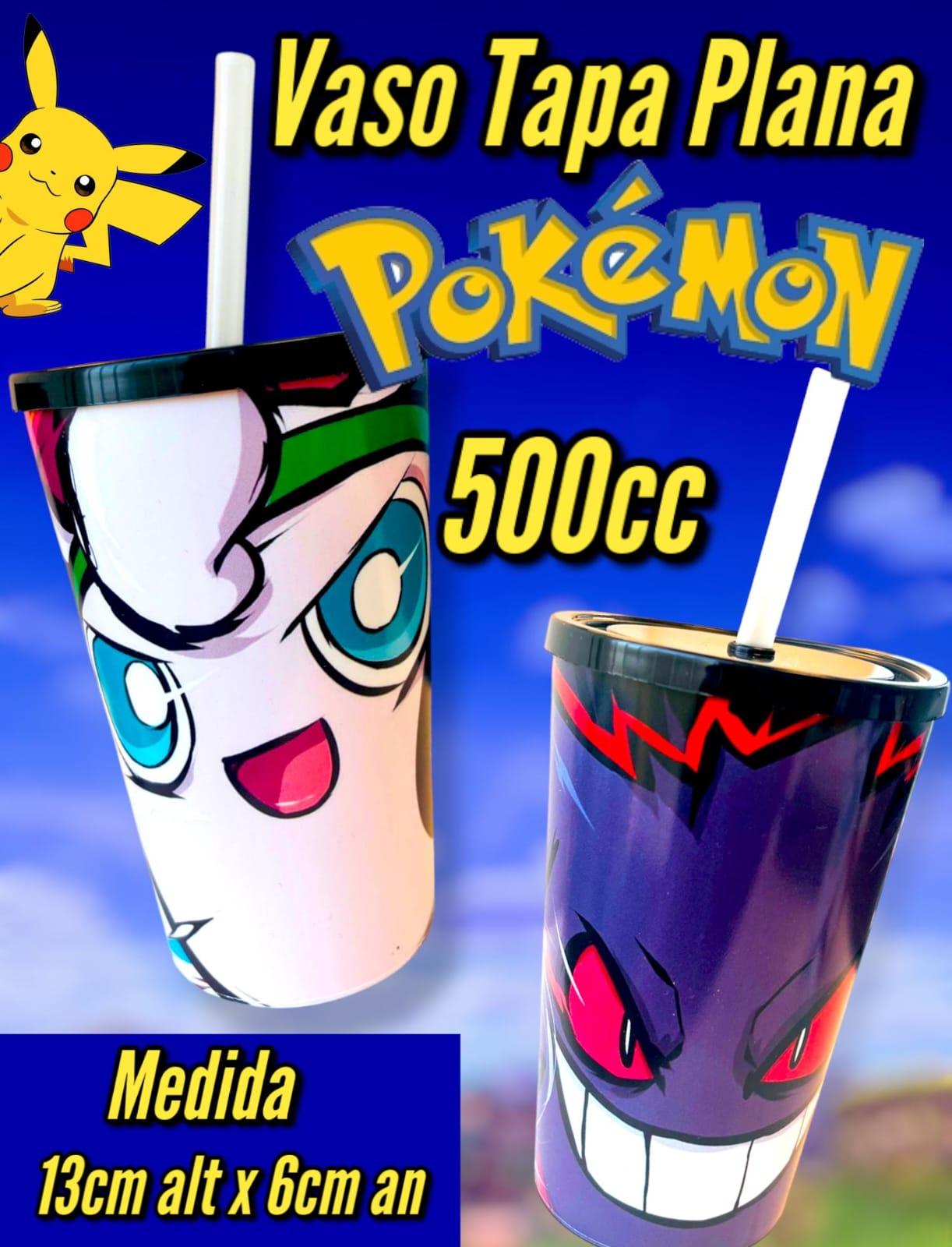 Vaso Tapa Plana con Sorbete  POKEMON GENGAR 500cc