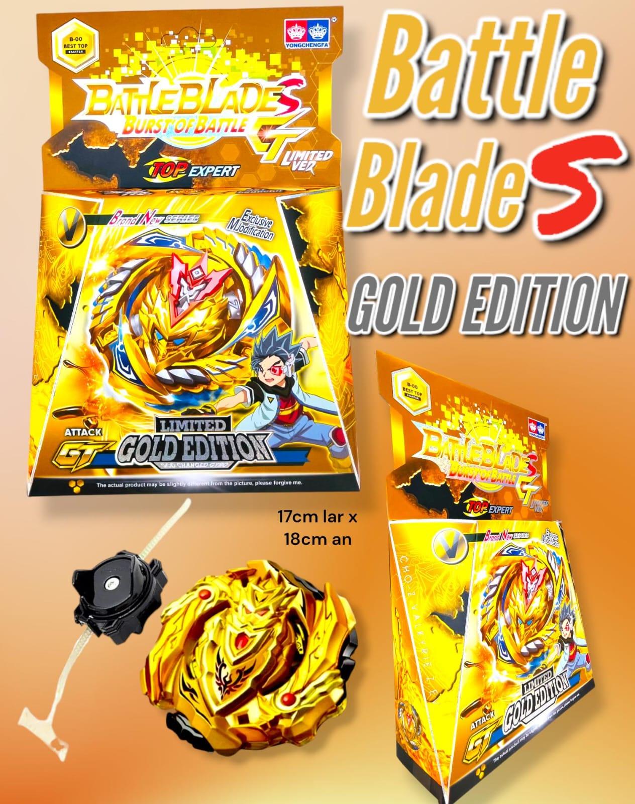Battle BladeS Edicion Dorada Trompo con lanzador pistola