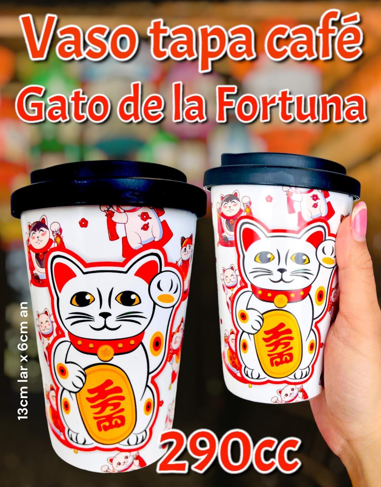 Vaso Tapa Cafe Gato de La Fortuna 290cc