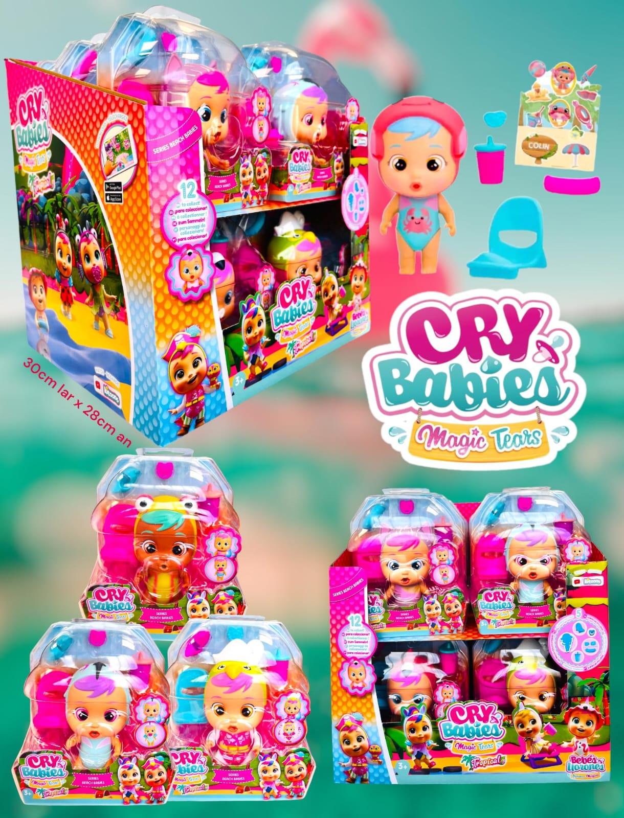 Cry Babies Magic Tears Tropical Con Exhibidor 