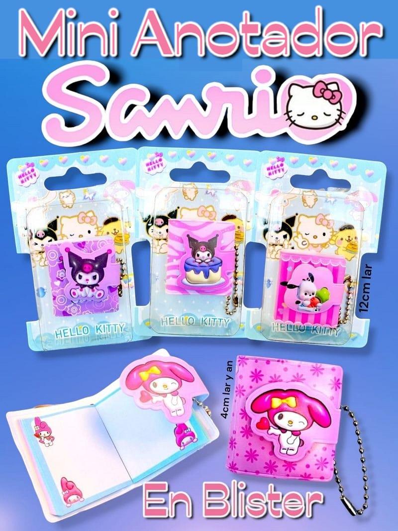 Mini Anotador Sanrio En Blister 