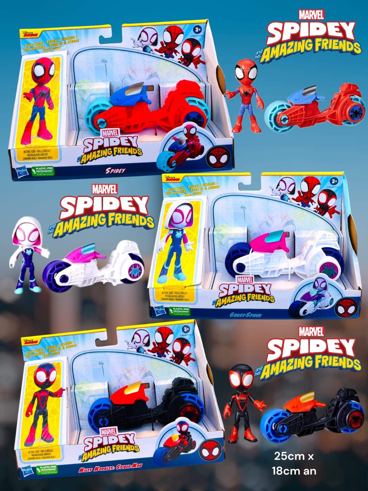  Vehiculo + Figura Surtido Spidey And his Amazing Friends Marvel 