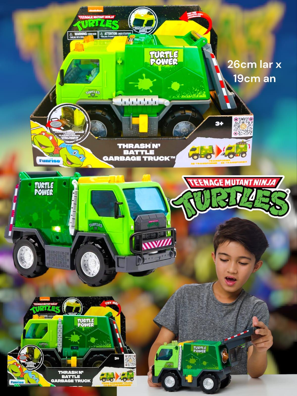 Camion Lanza Tapas de Alcantarilla Luz Sonido Tortugas Ninja 