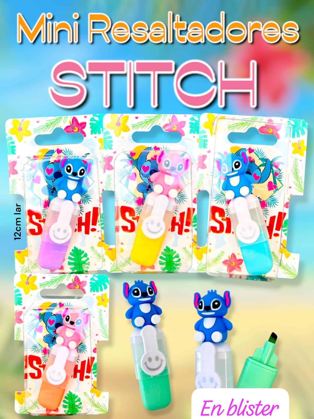 Mini Resaltadores Stitch en Blister 