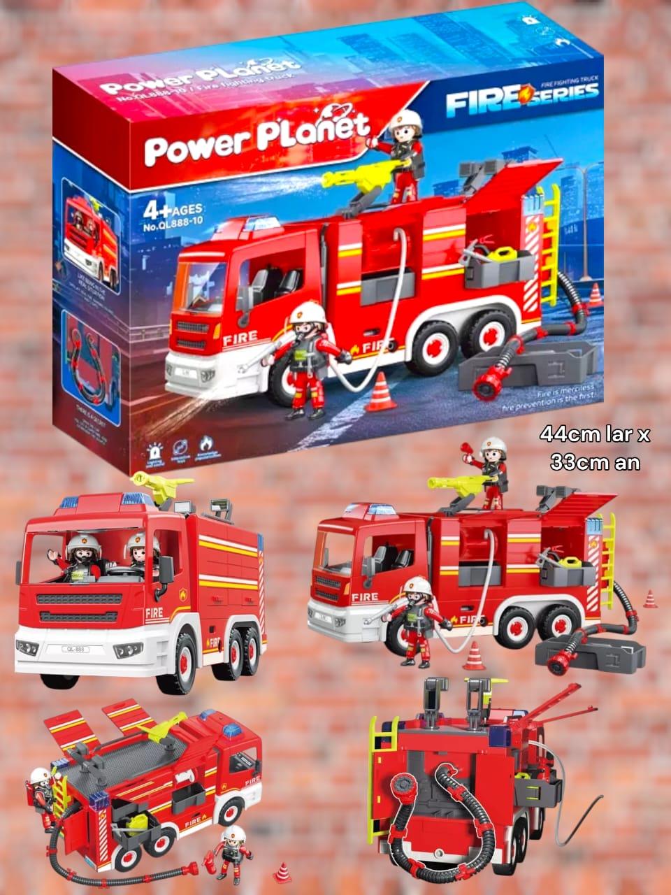 Camion de Bombero con Luz y Sonido Power Planet
