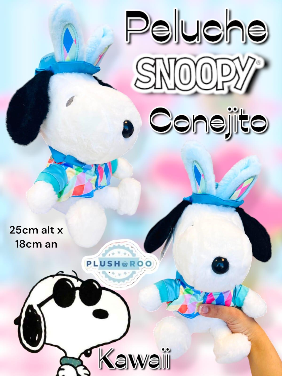Peluche Premium PLUSHAROO 2024 Snoopy Conejito Kawaii 25cm 