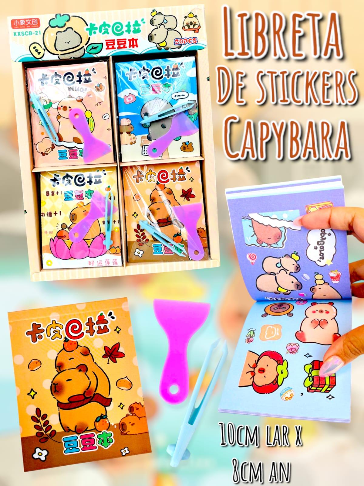 Libreta de Stickers Capybara 