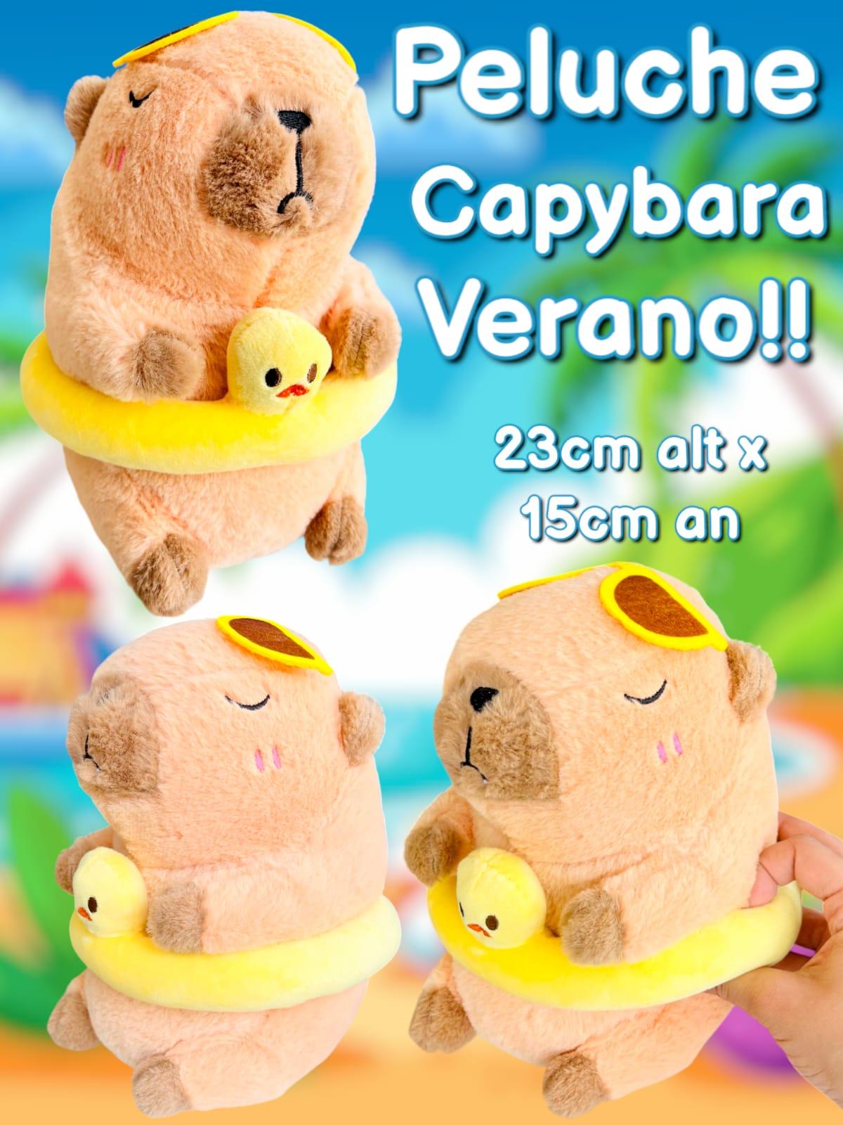 Peluche Capybara Verano PLUSHAROO