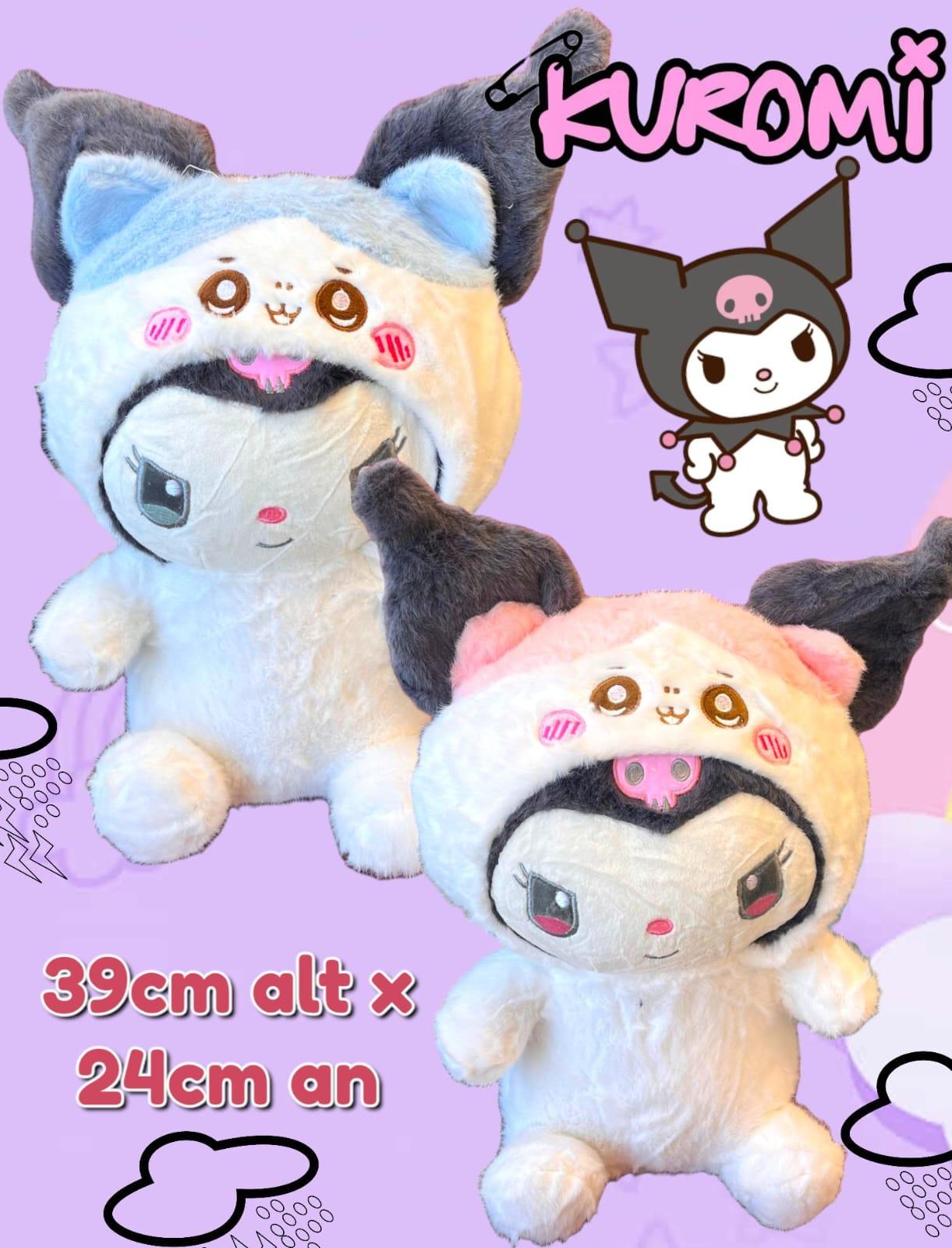 Peluche Kuromi Gatito Kawaii 39cm 