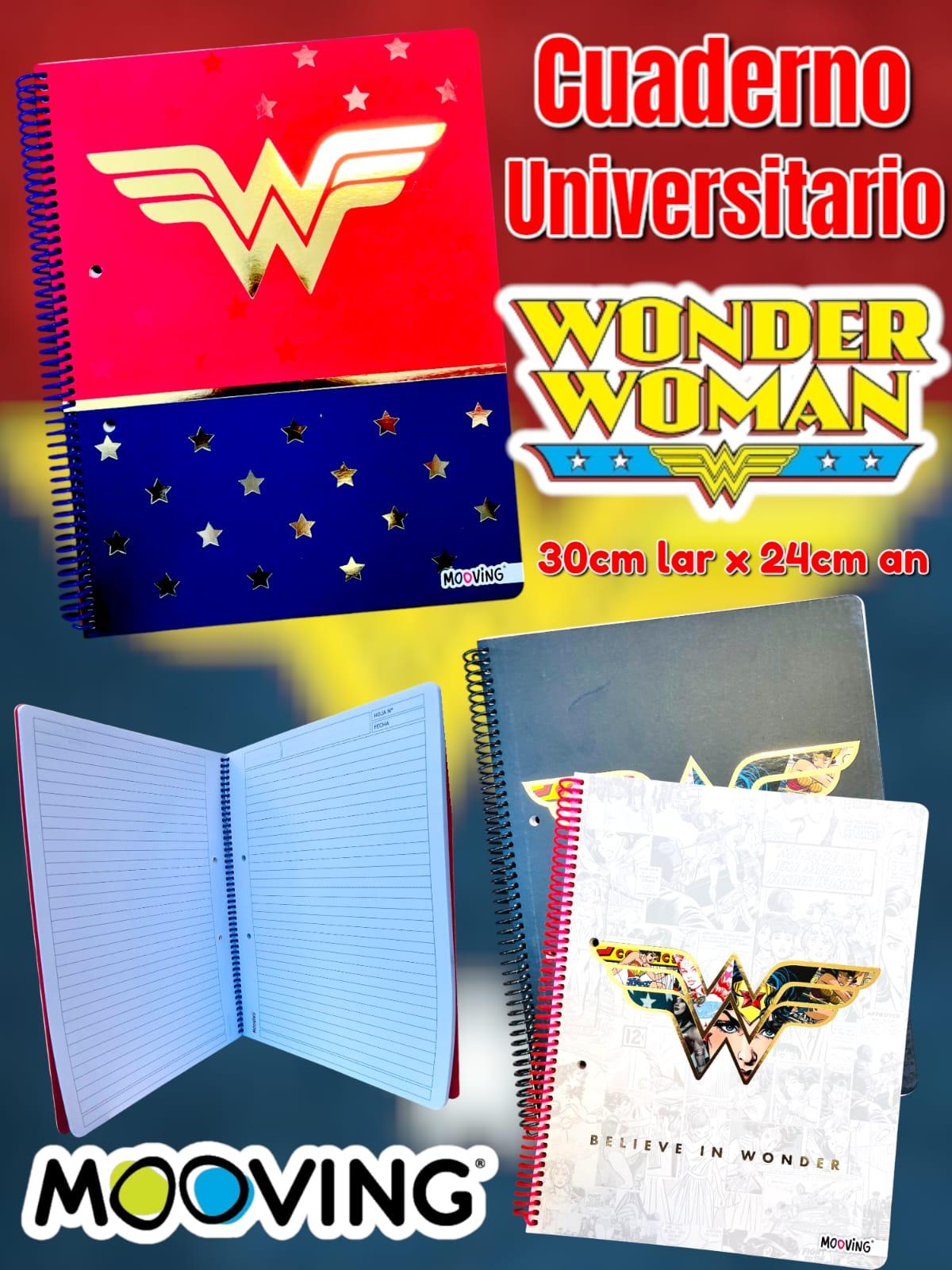 Cuaderno Universitario Rayado Wonder Woman 