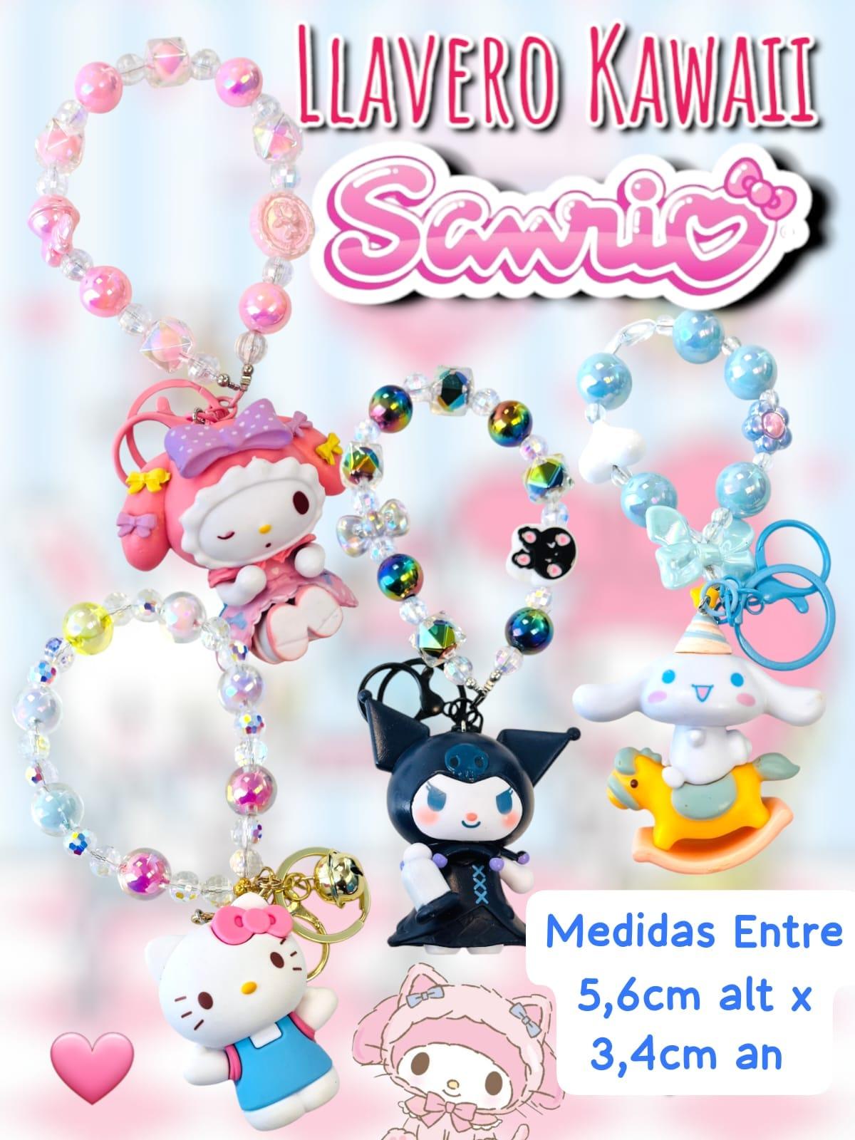Llavero Kawaii Gashapon Con Dije Sanrio
