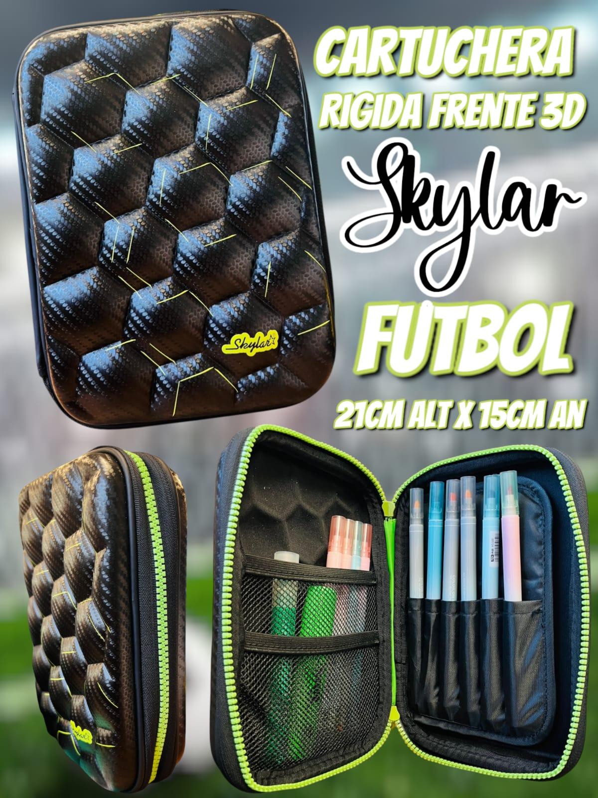 Cartuchera Rigida Frente 3D Skylar Futbol