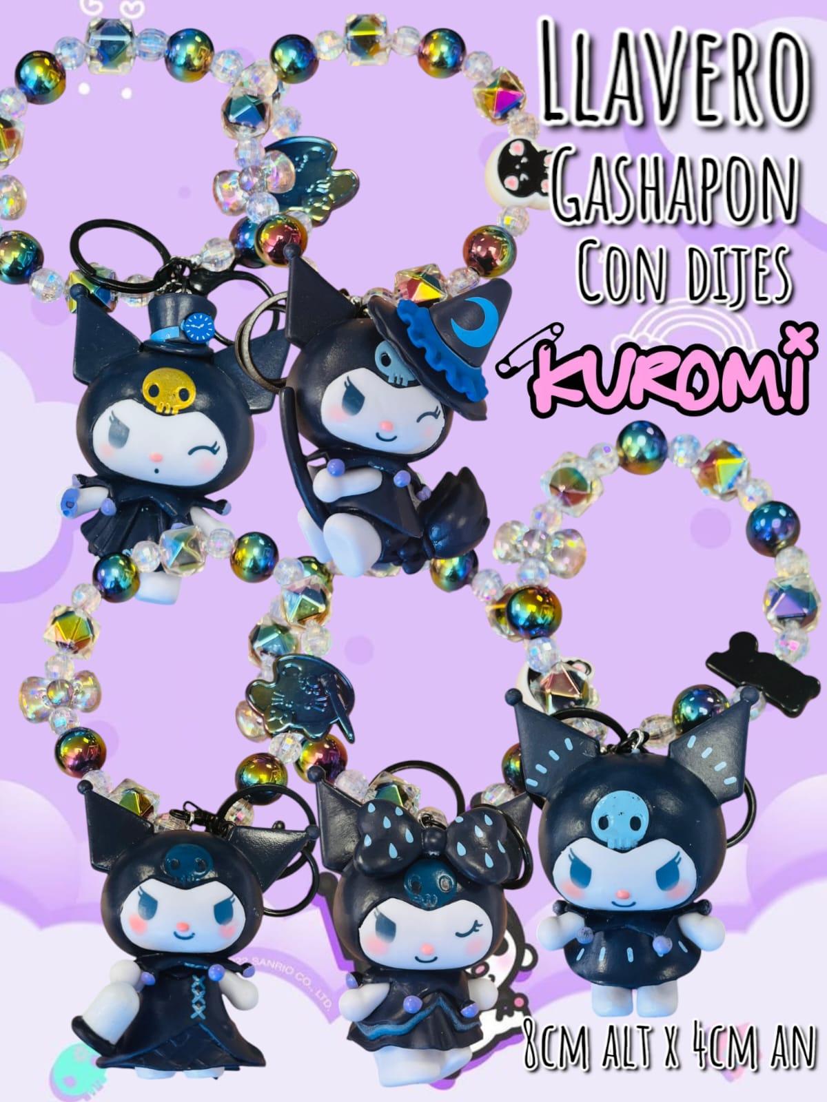 Llavero Gashapon Con Dijes Kuromi 