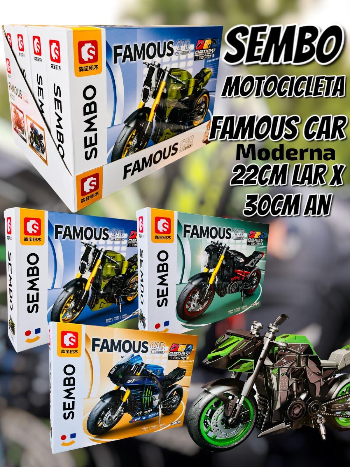 Sembo Motocicleta Famous Car Moderna Para Armar