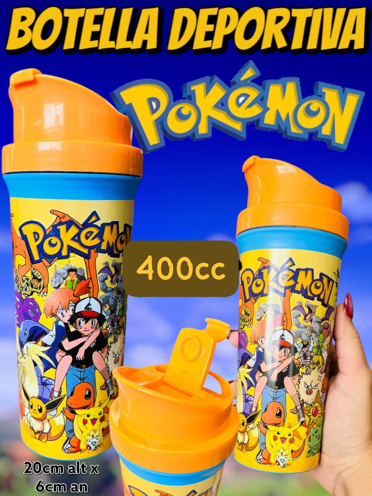 Botella Tapa Deportiva Pokemon 400cc