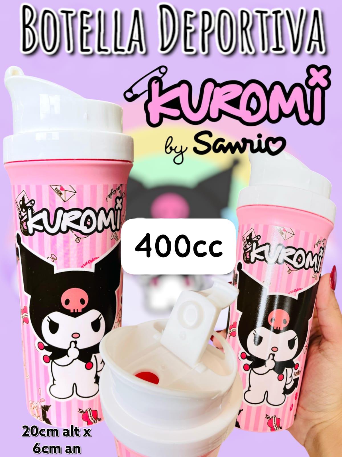 Botella Tapa Deportiva Kuromi 400cc