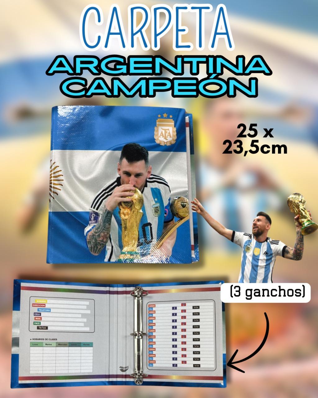 Carpeta 3x40 ARGENTINA CAMPEON